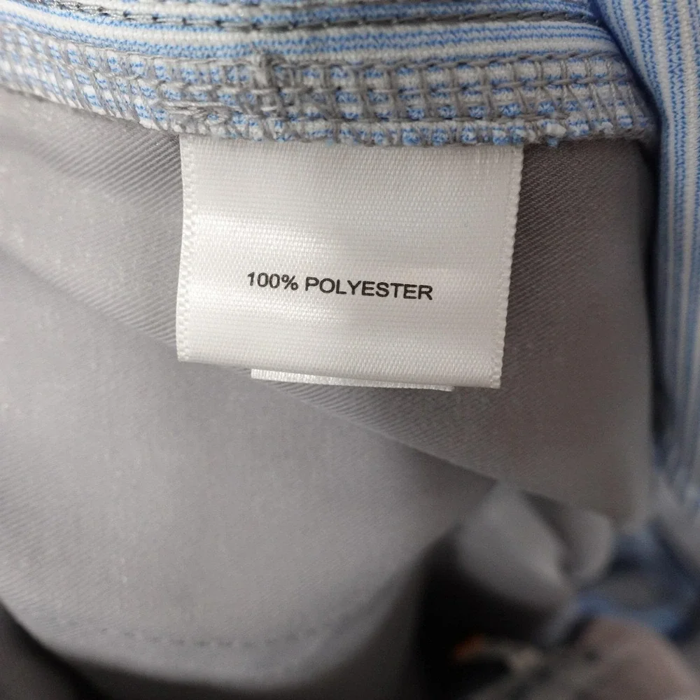 Peter Millar Golf Pants Mens 40x32 Gray Microfiber 5 Pocket Casual Business